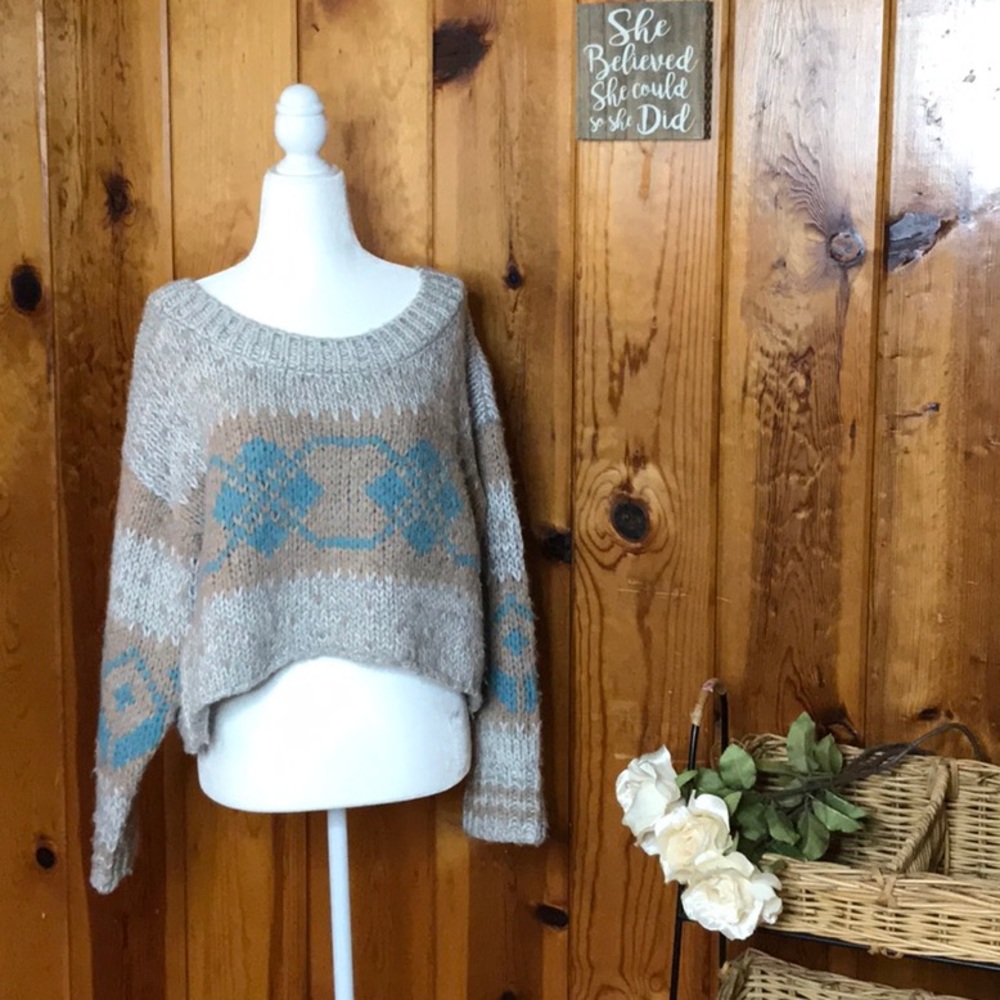 Free People medium crop sweater